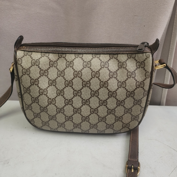 Authentic Vintage Gucci Canvas Sherry Line Shoulder Bag - Picture 2 of 13